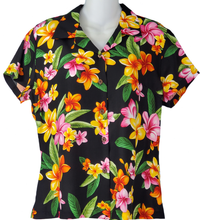 Load image into Gallery viewer, Women's Hawaiian Aloha Shirt - Happy Plumeria