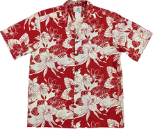Load image into Gallery viewer, Men's Hawaiian Aloha Shirt - Monstera Hibiscus Orchid