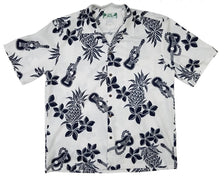 Load image into Gallery viewer, Men's Hawaiian Aloha Shirt - Ukuleles Pineapples