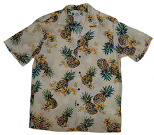 Load image into Gallery viewer, Men's Hawaiian Aloha Shirt - Golden Pineapple