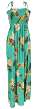 Load image into Gallery viewer, Women's Maxi Hawaiian Dress - Ceres Green