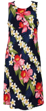 Load image into Gallery viewer, Women's Hawaiian Aloha Short Dress - Plumeria Panel