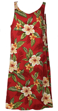 Load image into Gallery viewer, Women's Hawaiian Aloha Short Dress - Leilani Red