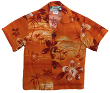 Load image into Gallery viewer, Boys Hawaiian Shirt - Moonlight Scenic