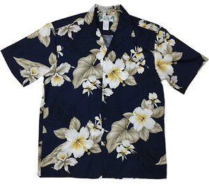 Men's Hawaiian Aloha Shirt - Hibiscus Trend
